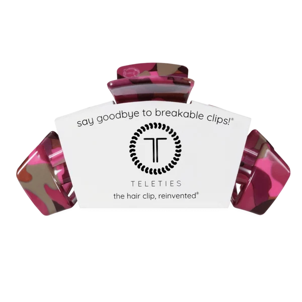 TT-CL01-260 Teleties Large Claw Clip Garden Glam 0