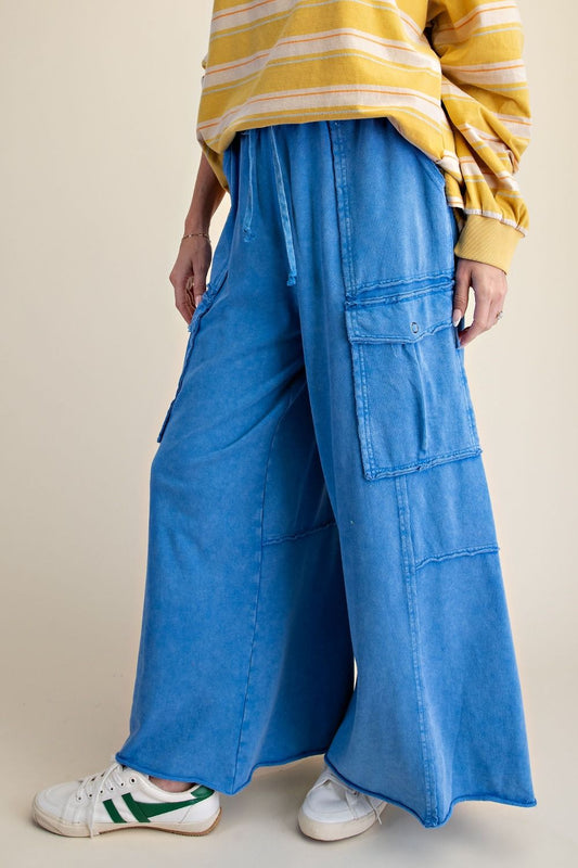EB40795 Easel Mineral Wash Pants Cadet Blue 0