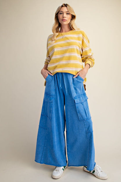 EB40795 Easel Mineral Wash Pants Cadet Blue 0