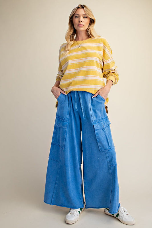 EB40795 Easel Mineral Wash Pants Cadet Blue 0