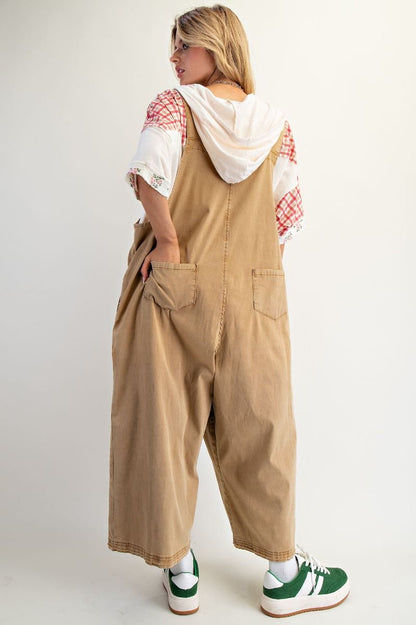 EB56395 Easel Flower Patch Camel Overalls 0