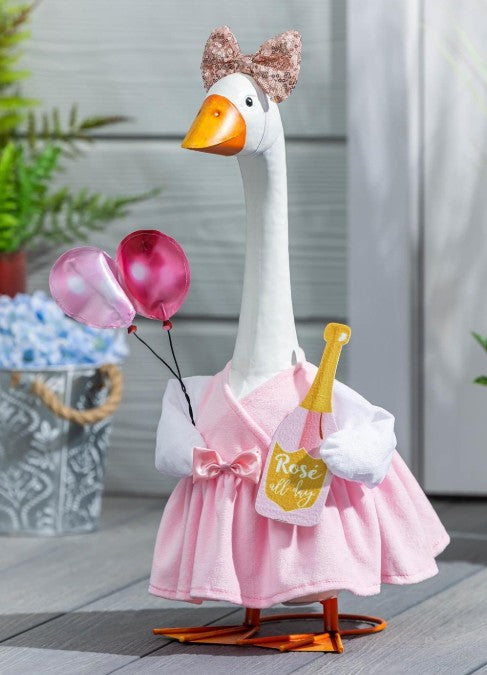 TDXBPGS26 Evergreen Giddy the Porch Goose Outfit Rose All Day 0