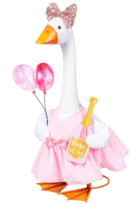 TDXBPGS26 Evergreen Giddy the Porch Goose Outfit Rose All Day 0