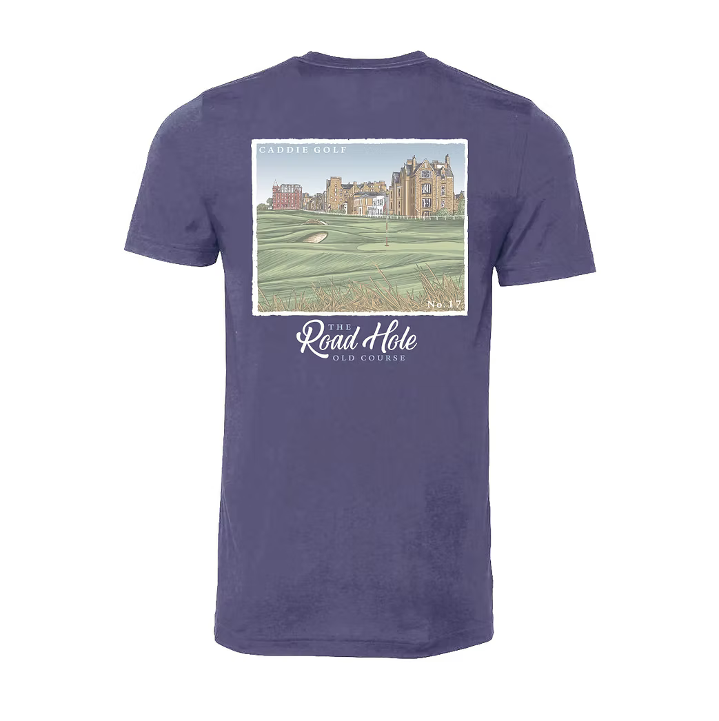 C184 Caddie St Andrews Stamp Tee Denim 0