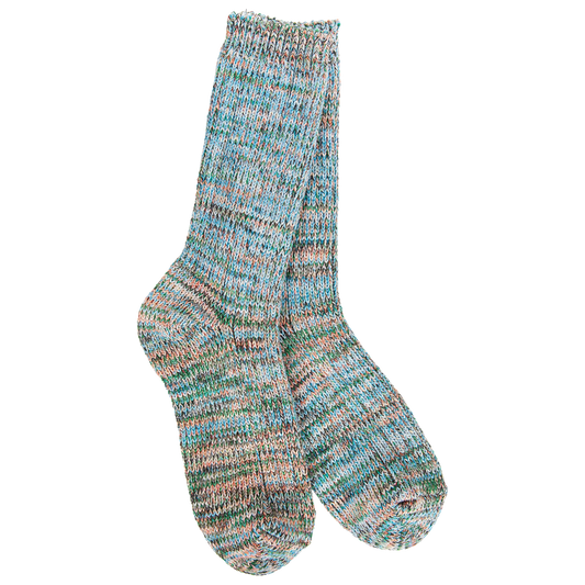 76929 WSMISCRW World's Softest Socks Weekend Missoni Crew Coastal 0