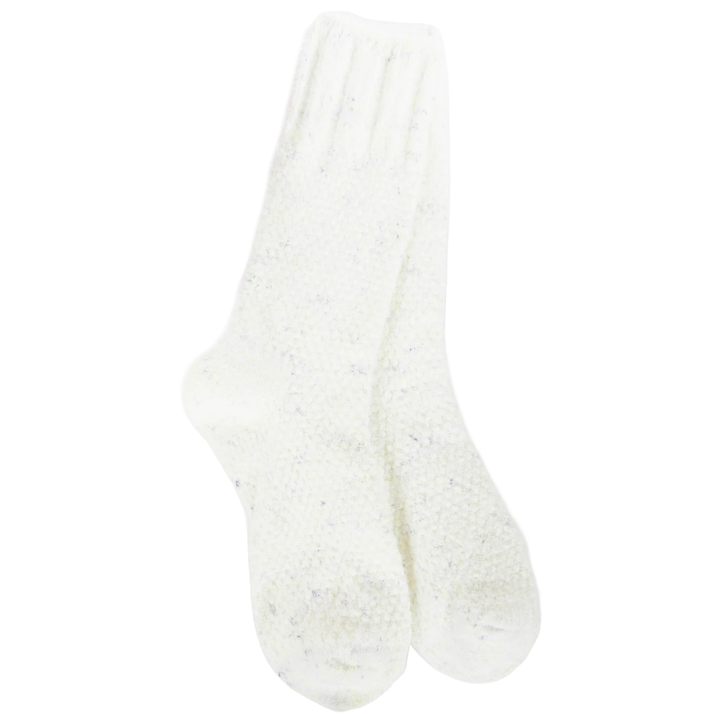 76997 WSOMFEC World's Softest Socks Weekend Feather Crew Ivory 0