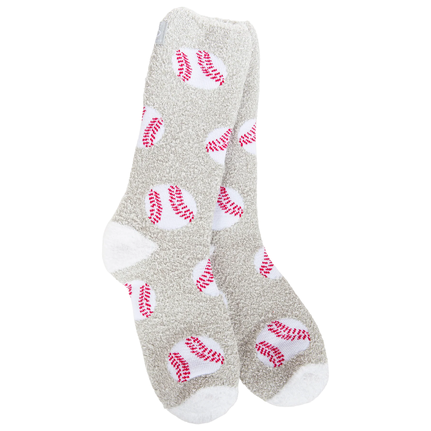77009 WSSPCRW World's Softest Socks Cozy Spring Crew Socks Baseball 0