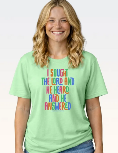 SC1629MG Southern Couture I Sought the Lord Tee Mint Green 0