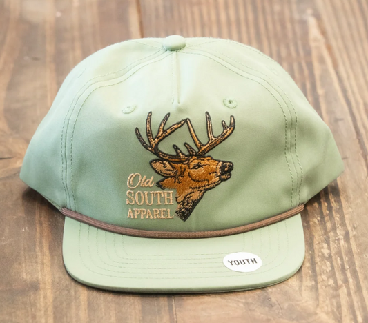 NS-CUS-BUC-MOS-YTH Old South Bucko Youth Trucker Hat Moss 0