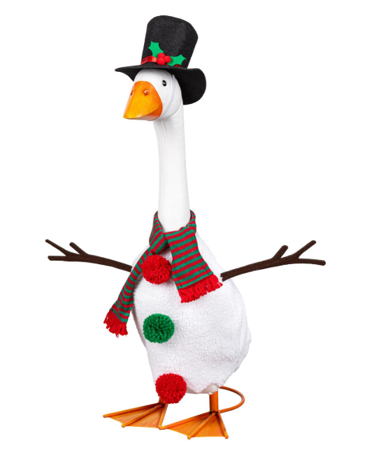 TD9NTGS26 Evergreen Snowman Porch Goose Outfit 0