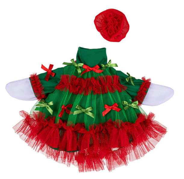 TDKTJGS26 Evergreen Bows Goose Outfit 0