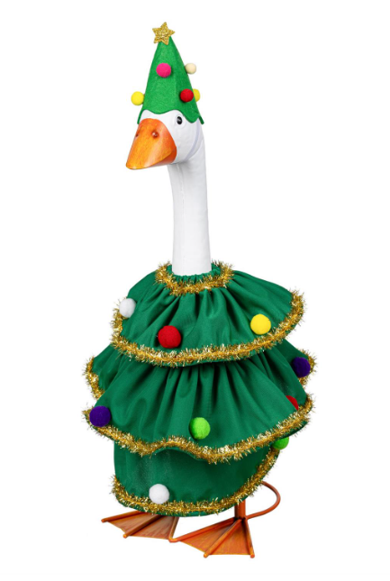 TDX4DGS26 Evergreen Christmas Tree Goose Outfit 0