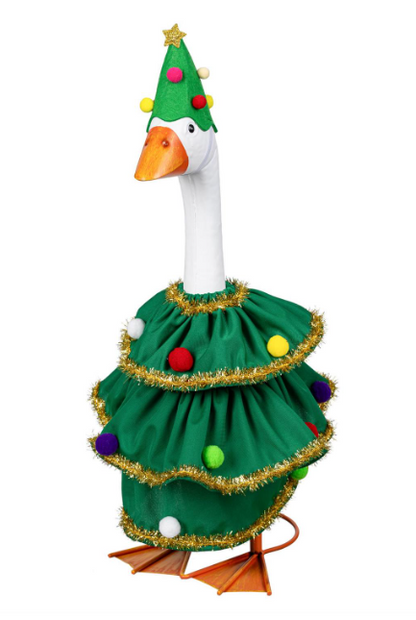 TDX4DGS26 Evergreen Christmas Tree Goose Outfit 0
