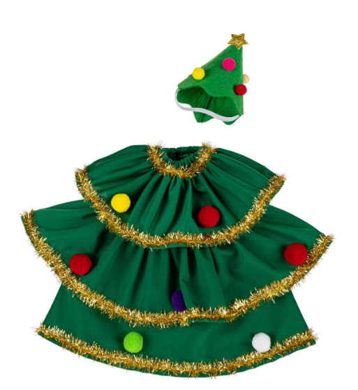 TDX4DGS26 Evergreen Christmas Tree Goose Outfit 0