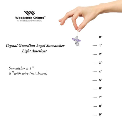 CGLA Woodstock Chimes Crystal Guardian Angel Light Amethyst 0