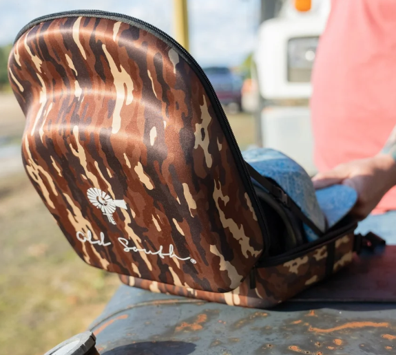 NS-HATCAS-BAR Old South 6 Hat Travel Case Bark Camo 0