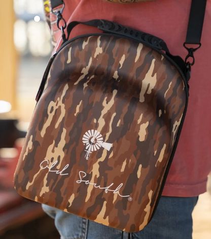 NS-HATCAS-BAR Old South 6 Hat Travel Case Bark Camo 0