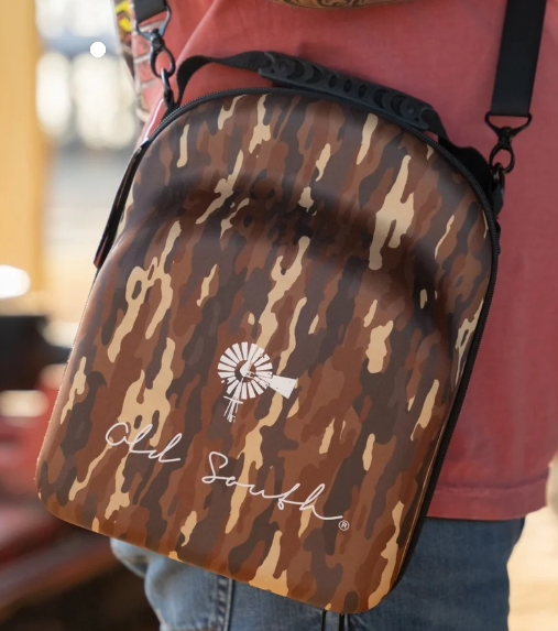 NS-HATCAS-BAR Old South 6 Hat Travel Case Bark Camo 0