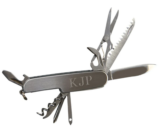 Stainless Steel Pocket Knife W/ 9 Tools