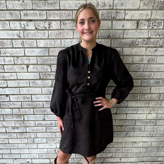 Myra Bag Raven March Shirt Dress in Metal Black