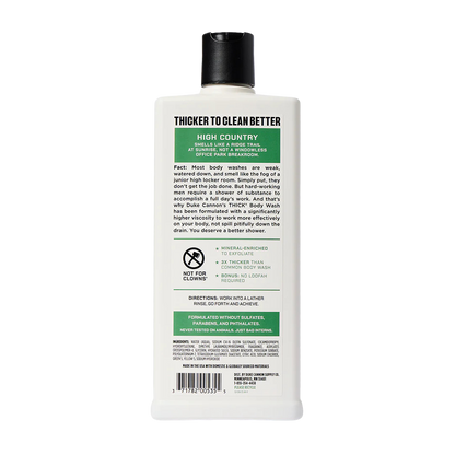Duke Cannon 18oz Thick Body Wash - High Country