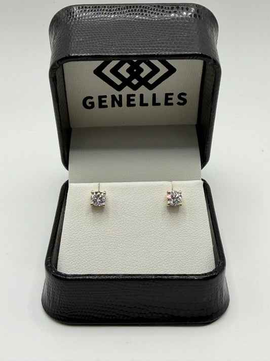 EM1006S-050-LD 14K 1/2CTW Lab Grown Diamond VS+ F+ Screwback Earrings
