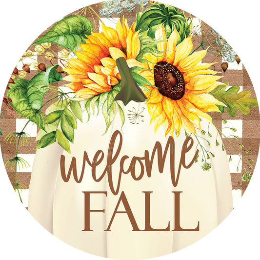 Sunflower Pumpkin Stepping Stone