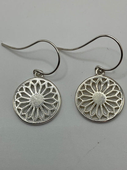 056324 E172 Southern Gates Sterling Silver Cathedral Scroll Earrings 0
