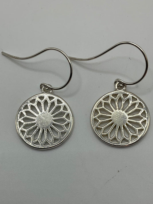 056324 E172 Southern Gates Sterling Silver Cathedral Scroll Earrings 0