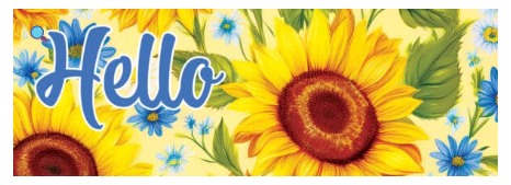 5821SS Custom Decor Signature Signs Sunflower & Daisies