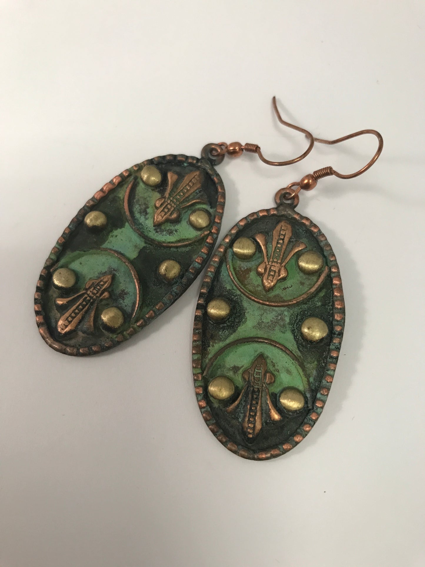 EP310 Copper Patina Earrings