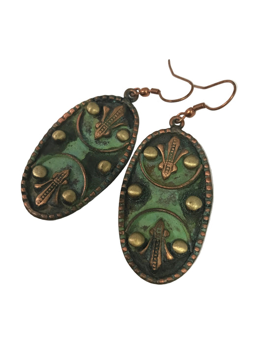 EP310 Copper Patina Earrings