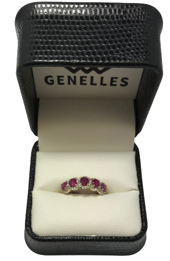 B-R-019726 14K Yellow Gold .25CTTW Diamond/ 1.5CTTW Ruby Ring