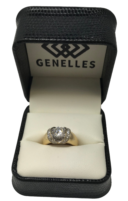 U 18980 14K Yellow Gold CZ Ring