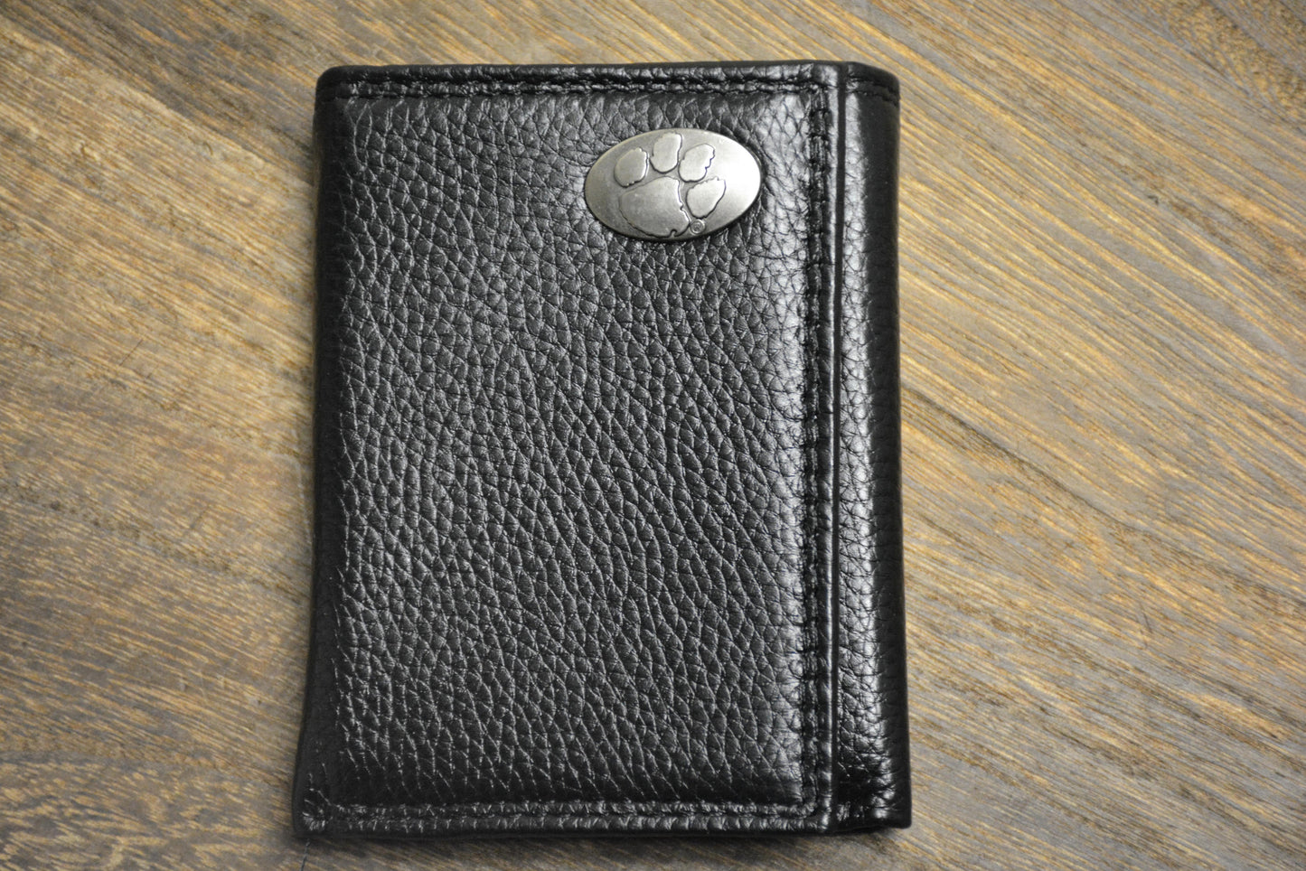 Black Trifold Clemson Wallet