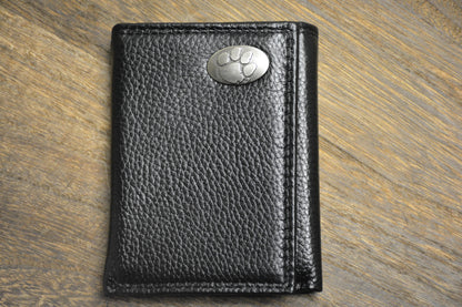 Black Trifold Clemson Wallet