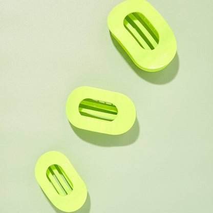 TT-FCM01-143 Teleties Medium Flat Round Hair Clip - Summer Brights