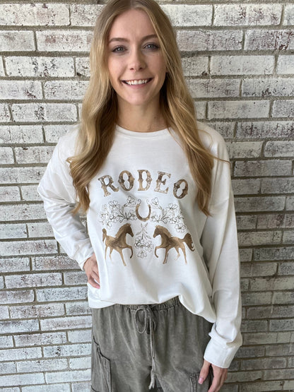 8004B-WT-RDO Grace & Emma Rodeo Long Sleeve Sweatshirt 0