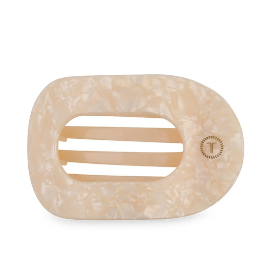 TT-FCM01-228 TELETIES Medium Flat Round Hair Clip - Soft Surf