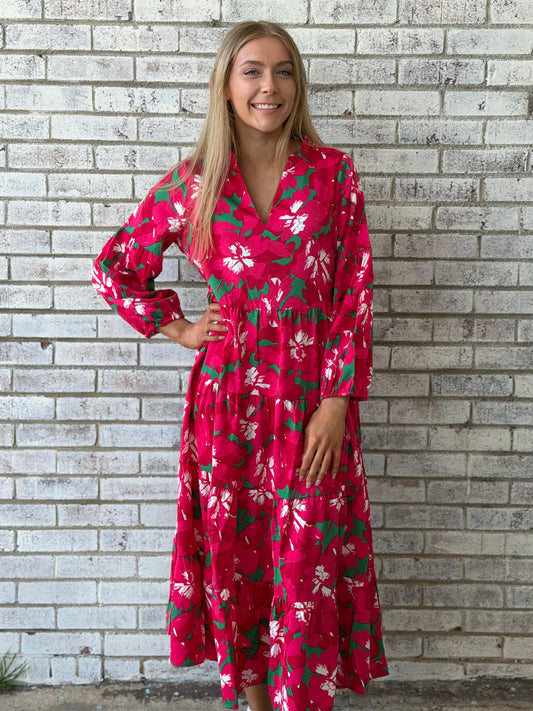 Mary Square Christina Pretty Poinsettia Dress