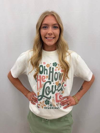 RDG21W00HGV Royce His Great Love Tee Ivory