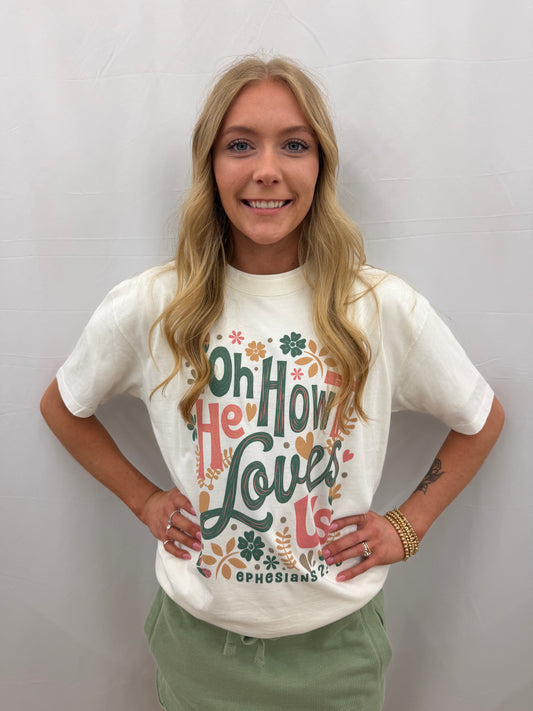 RDG21W00HGV Royce His Great Love Tee Ivory