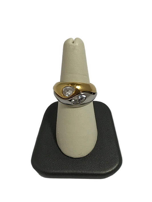 Chansutt Pearls Emme Ring Waterproof 18k Plated Stainless Steel Water Resistant Lifetime Warranty