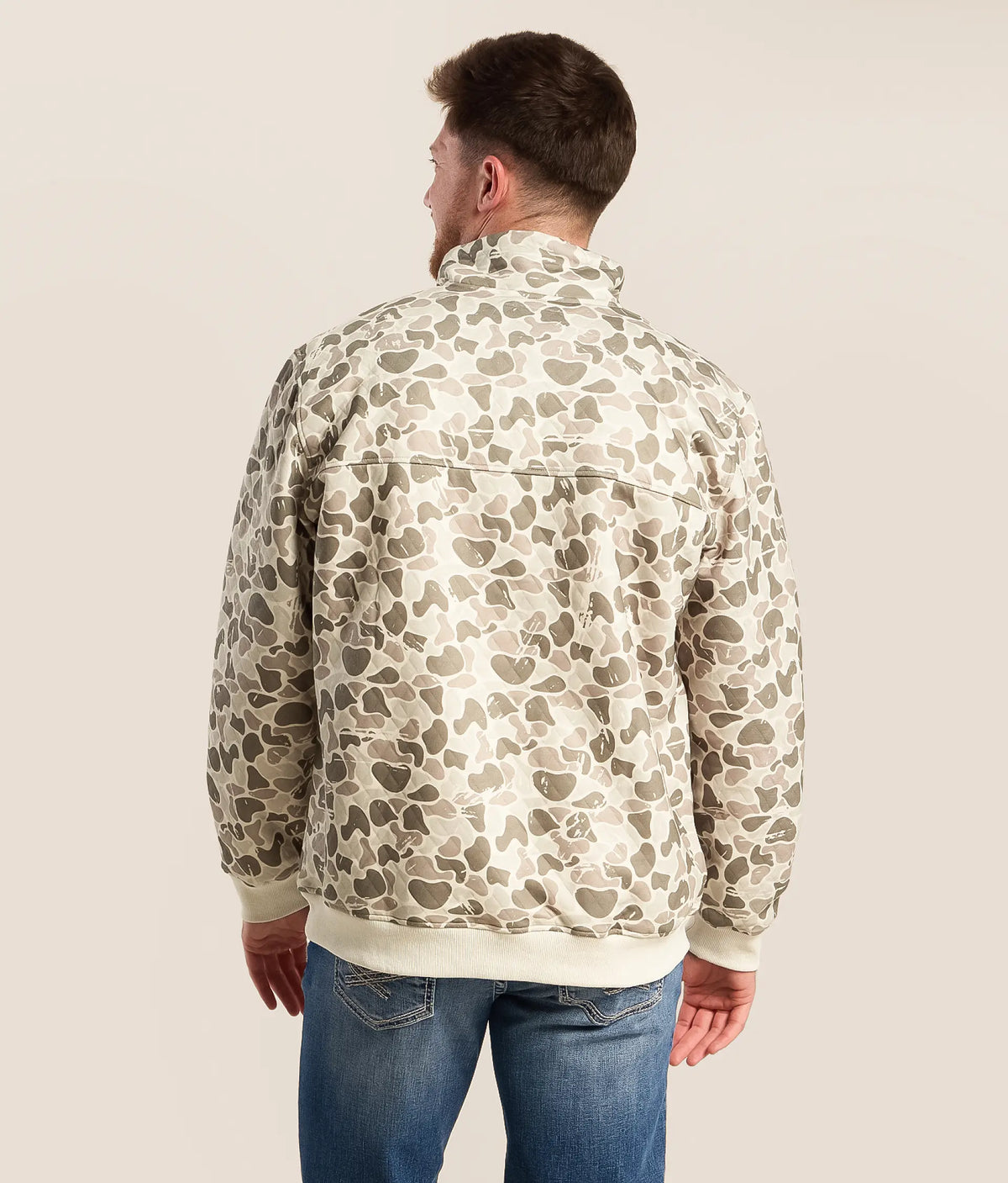 R938 Fieldstone Marsh Quilted Quarter Snap Pullover 0