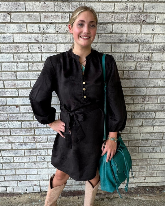 Myra Bag Raven March Shirt Dress in Metal Black