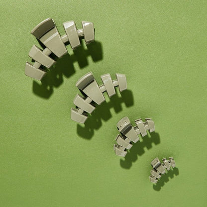 TT-CM01-147 TELETIES Classic Hair Clip Medium Sage It Ain't So