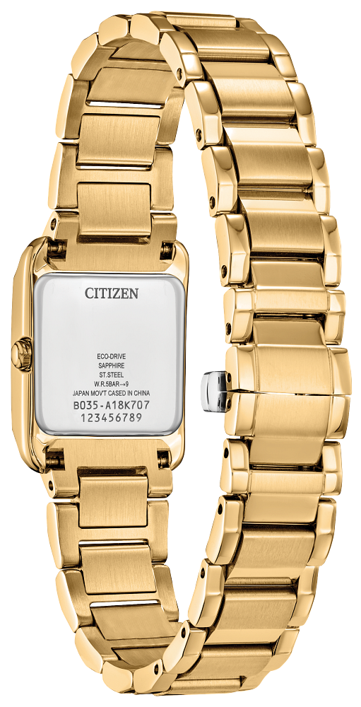 Ladies Citizen Eco-Drive Gold Tone Watch