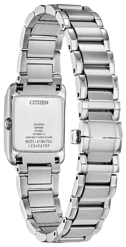 Ladies Citizen Eco-Drive Silver Bianca Watch