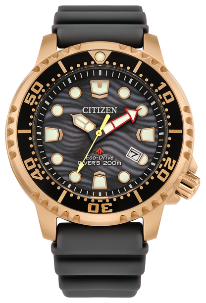 Citizen Men's Rose Gold Tone Face Eco-Drive Promaster Dive Watch
