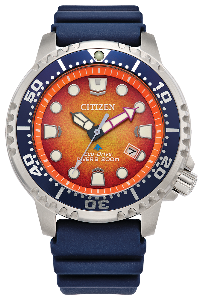 Men's Citizen Orange & Blue Eco-Drive Promaster Dive Watch